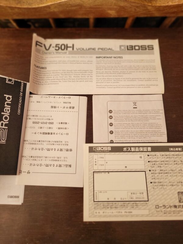 Boss Pedal de Volume FV50h - Imagem 3
