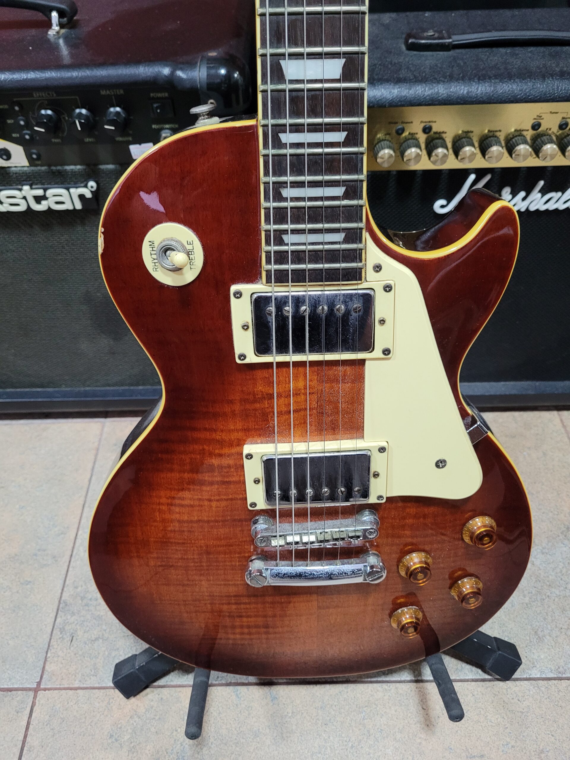 Guitarra Epiphone Les Paul Standard Bourbon Burst - Imagem 3