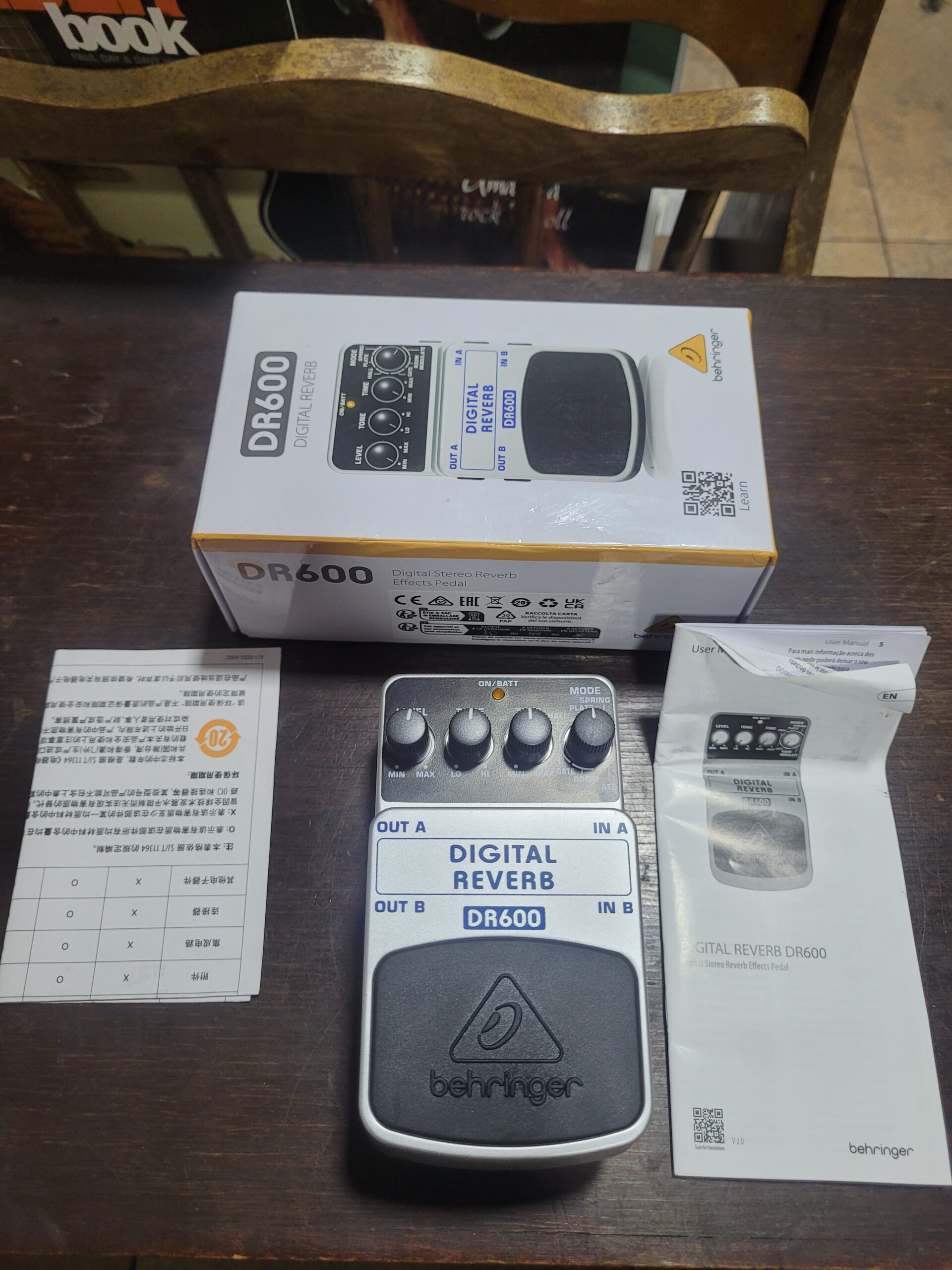 Pedal Behringer Digital Reverb Dr600 - Imagem 6